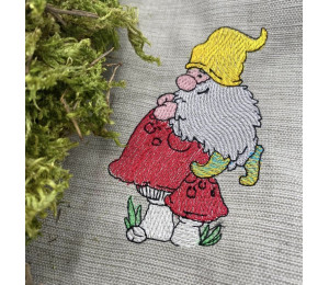 ADVENTSKALENDER 12. Dezember - Stickserie Frühlings Wichtel